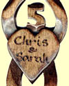 Engraving Welsh Love Spoon